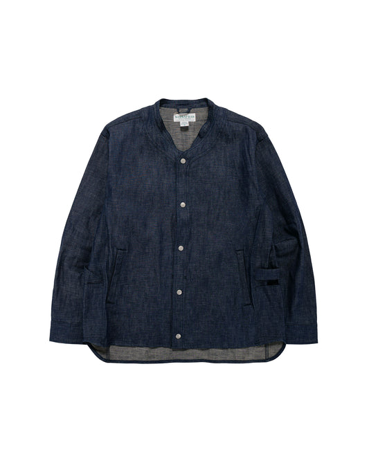 Sassafras Vase Wall Gardener Jacket 8oz Military Denim Indigo