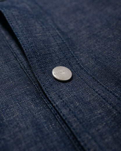 Sassafras Vase Wall Gardener Jacket 8oz Military Denim Indigo
