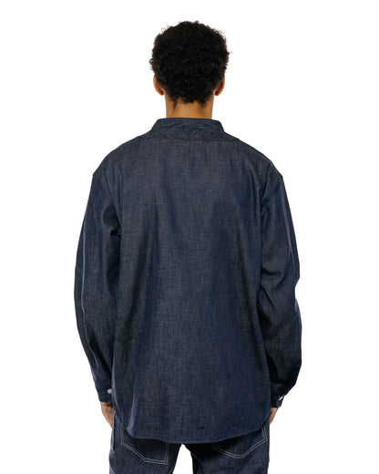 Sassafras Vase Wall Gardener Jacket 8oz Military Denim Indigo