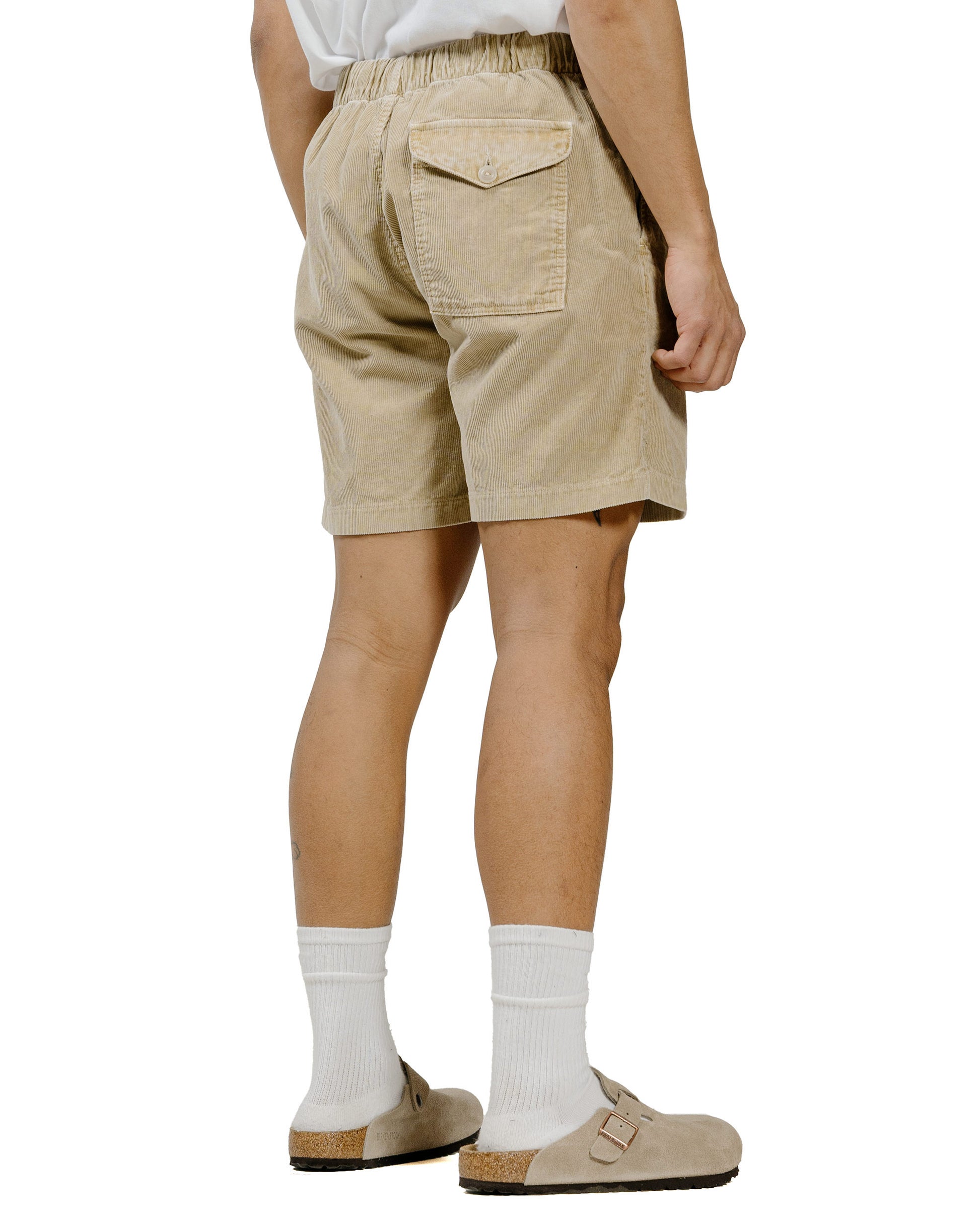 Save Khaki United Corduroy Easy Short Cider model back