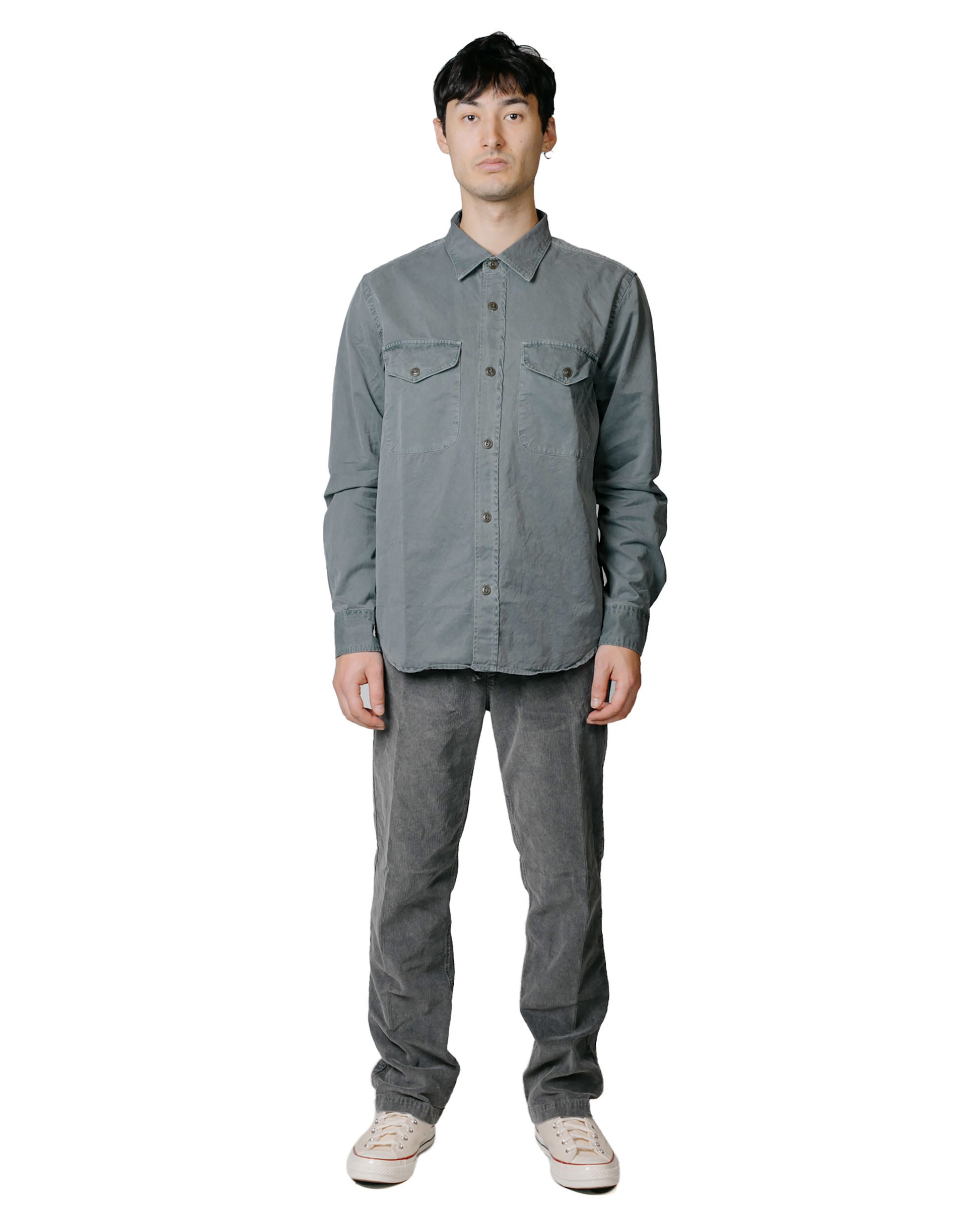 Save Khaki United Twill Overshirt Petrol model full