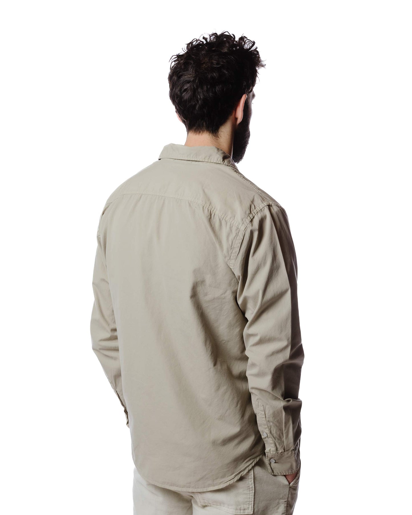 Save Khaki United Poplin Standard Shirt Earth