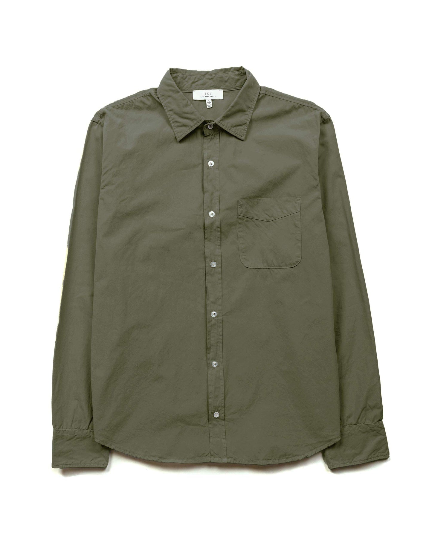 Save Khaki United Poplin Standard Shirt Thyme