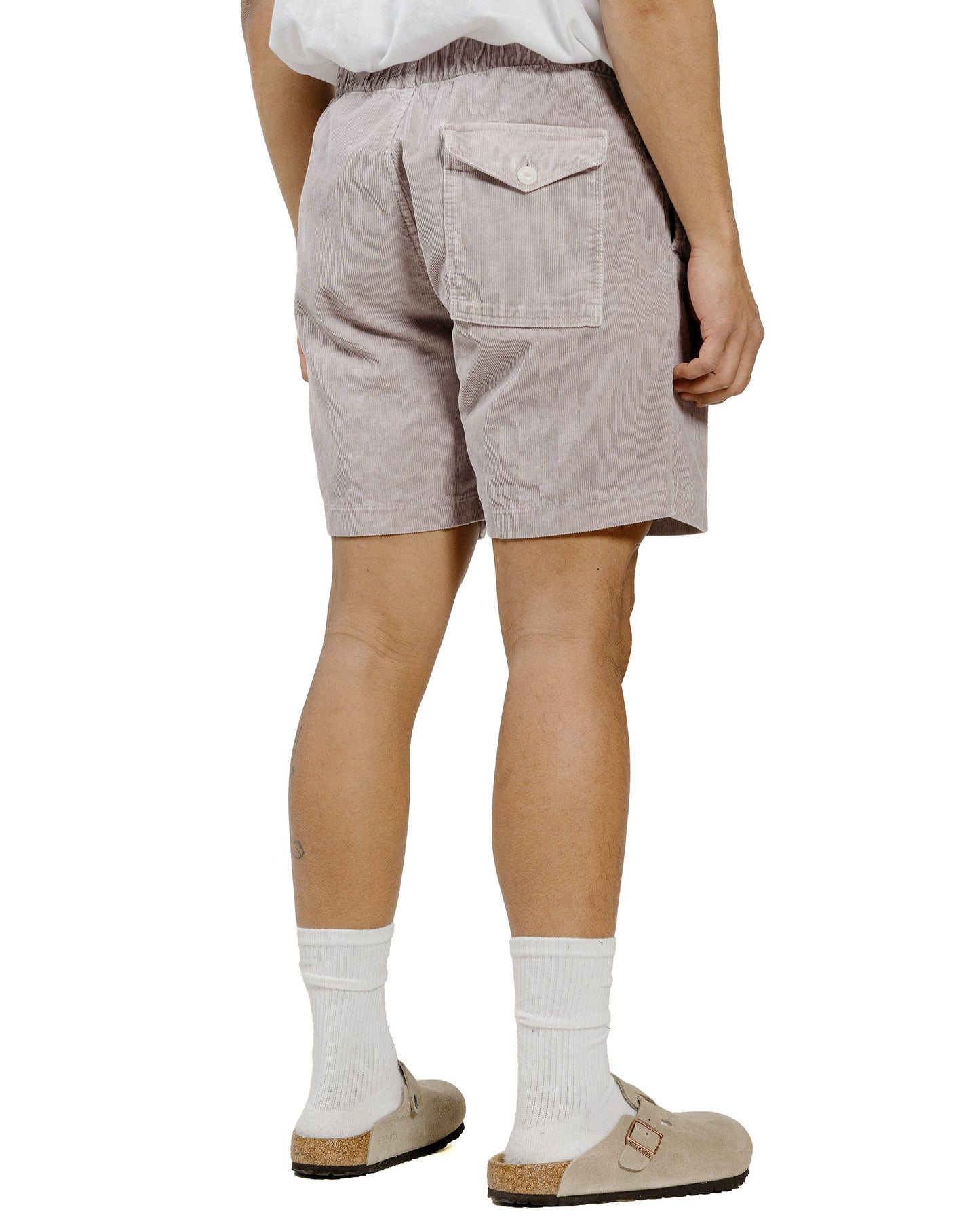 Save Khaki United Corduroy Easy Short Lavender model back