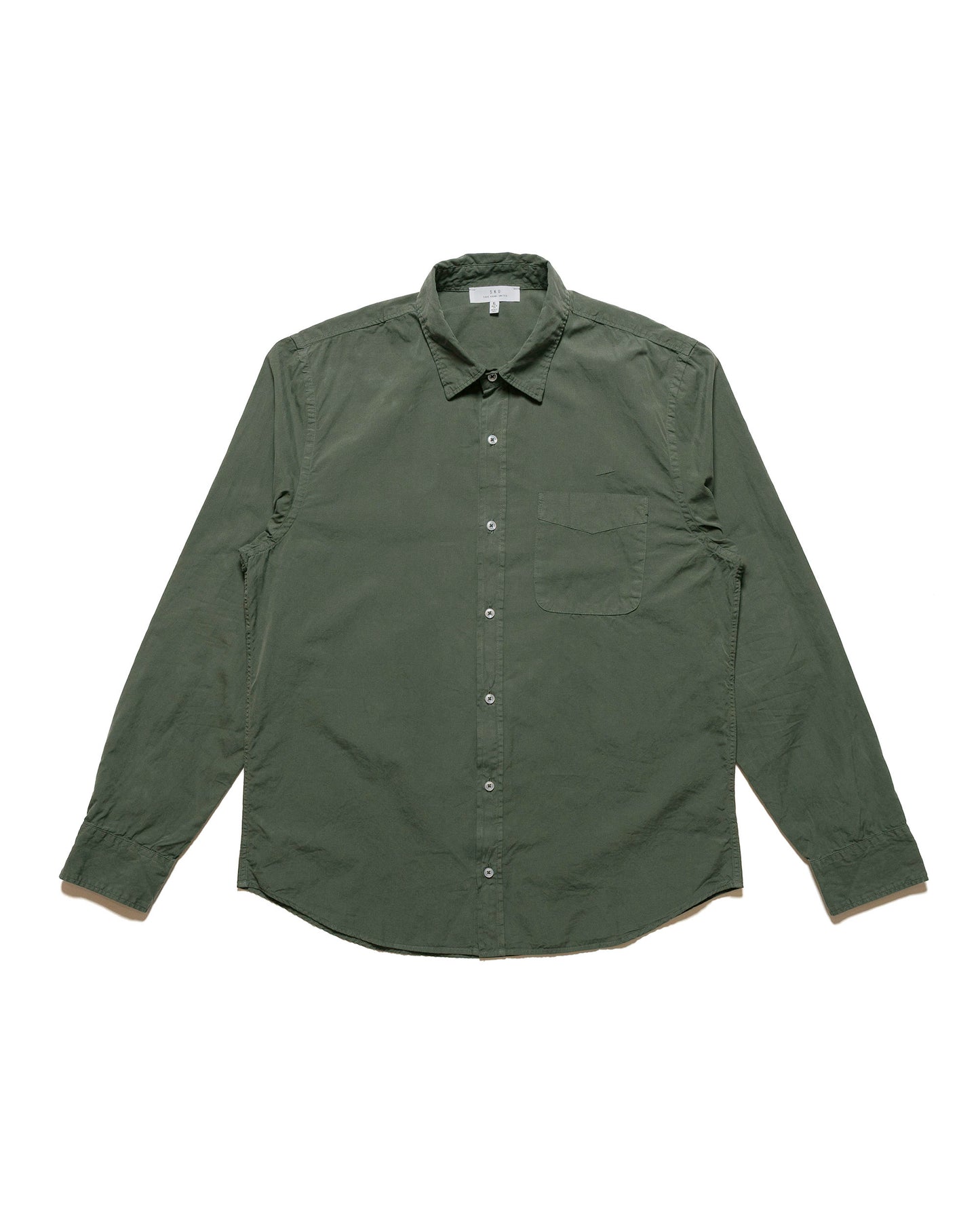 Save Khaki United Poplin Standard Shirt Basil