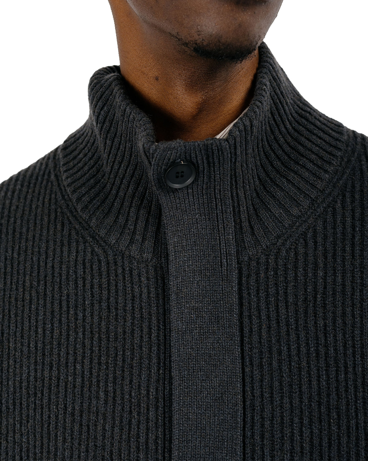 Seya. Cloud Knit Blouson / Double Yak Night Cloud