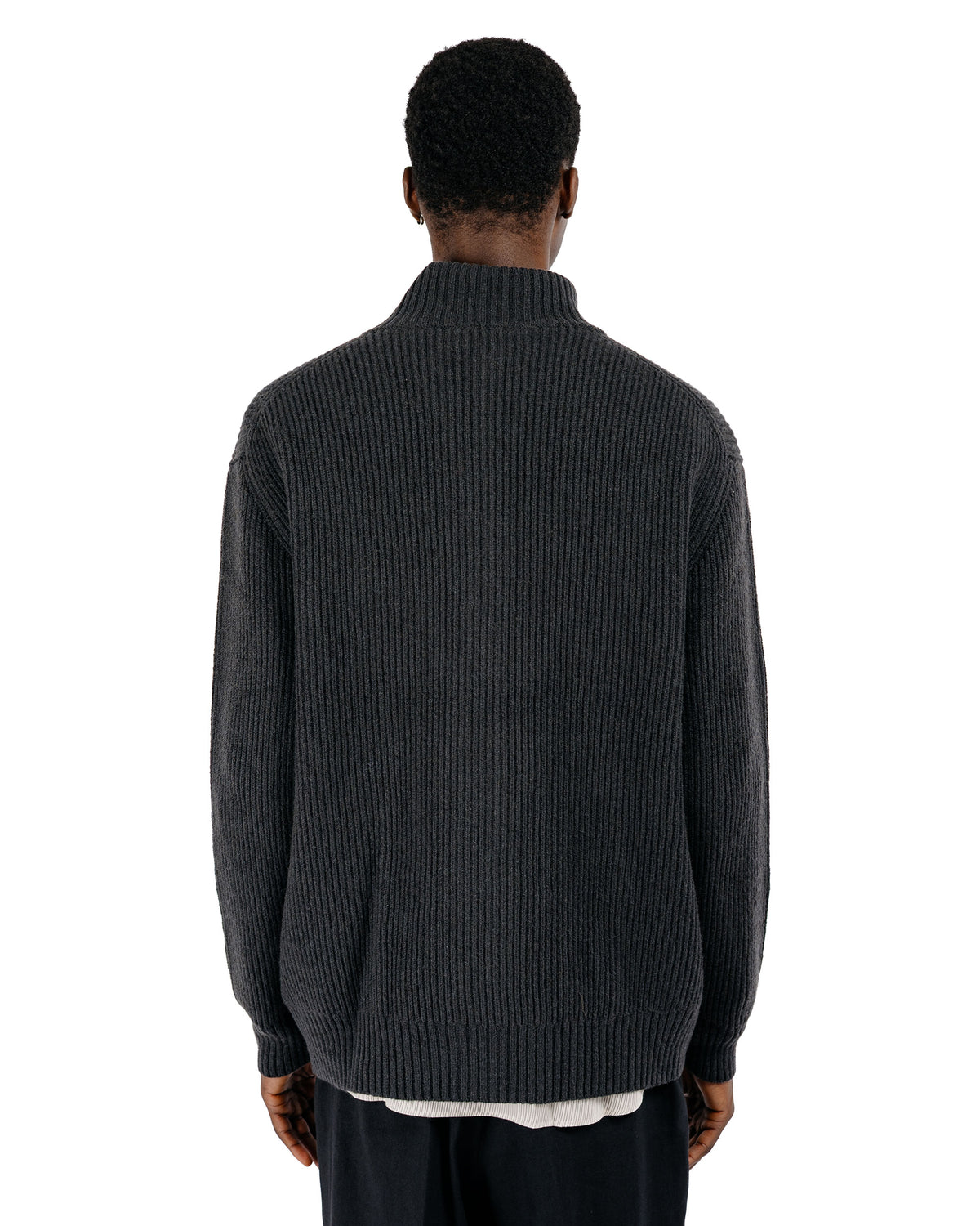 Seya. Cloud Knit Blouson / Double Yak Night Cloud