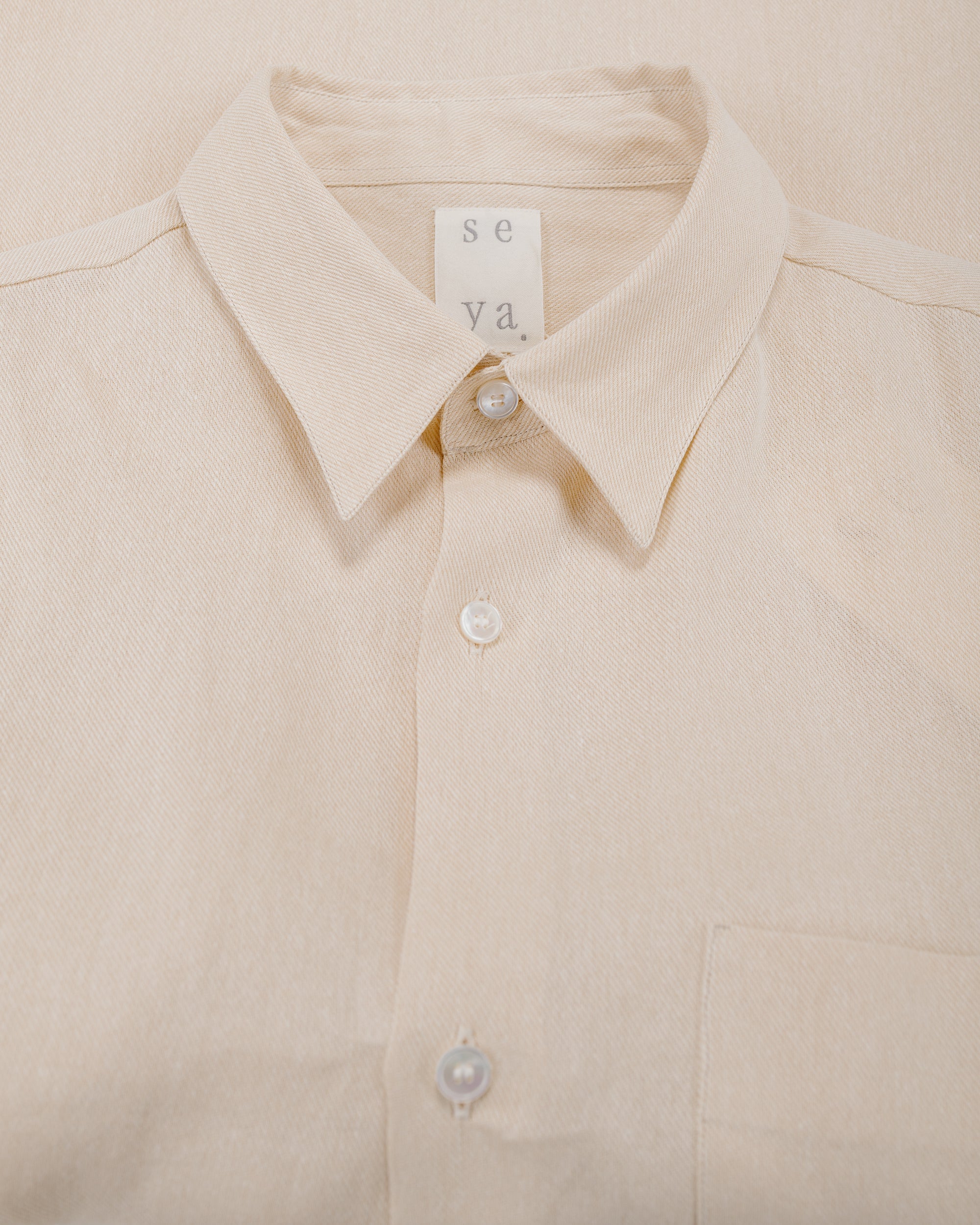 Seya. Eternal Summer Shirt/Cedar Wood Washi Whitewood