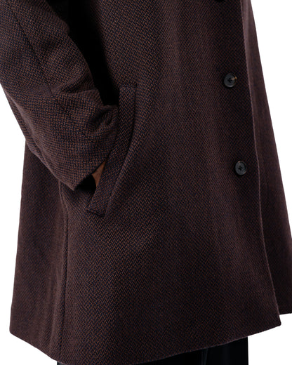 Seya. Horsecoat / Ancient Herringbone Mud Indigo