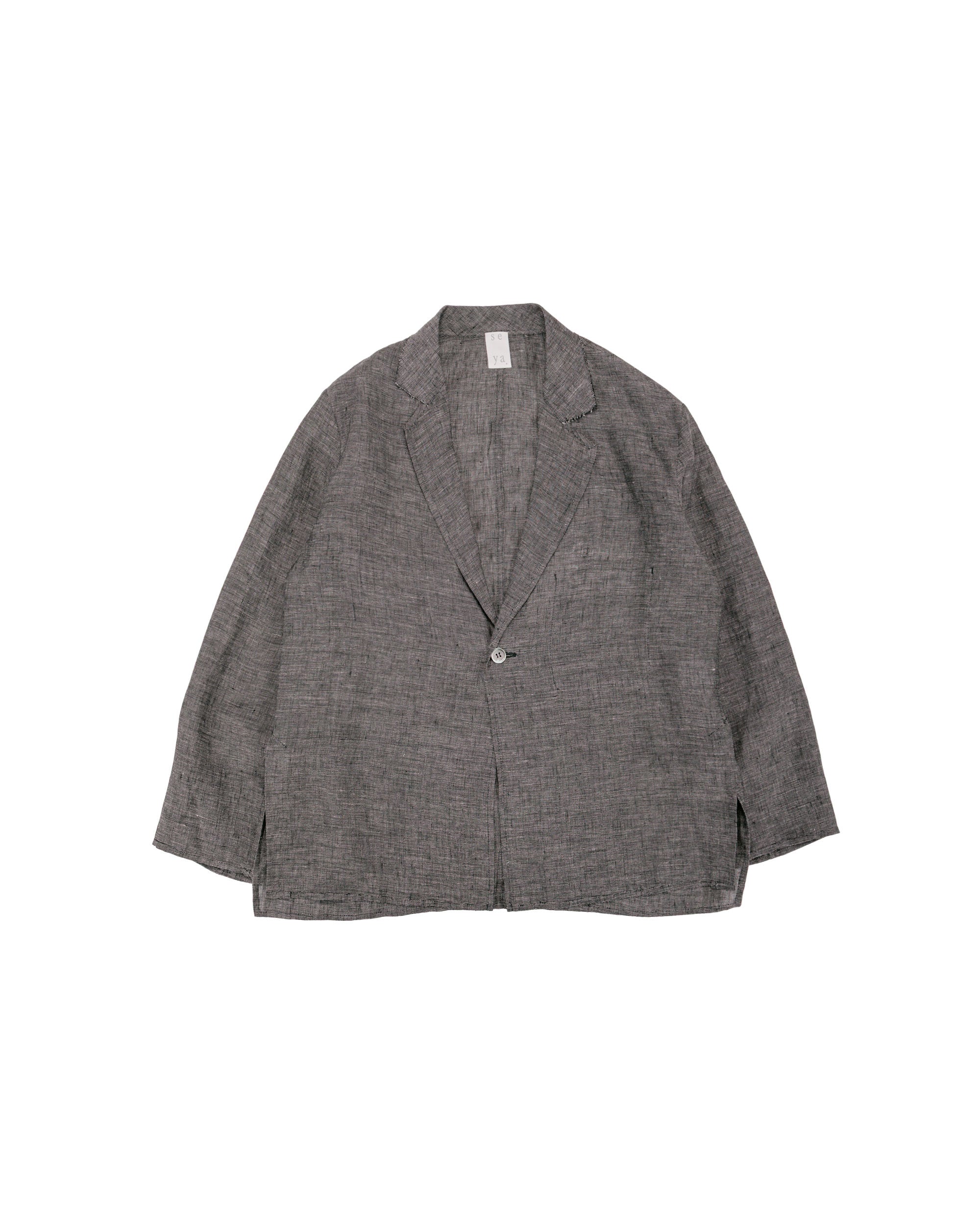 tukir linen jacket トキ seya nonotte セヤ Seya. Nam Ou Zero Jacket/Linen Mesh Black Mix