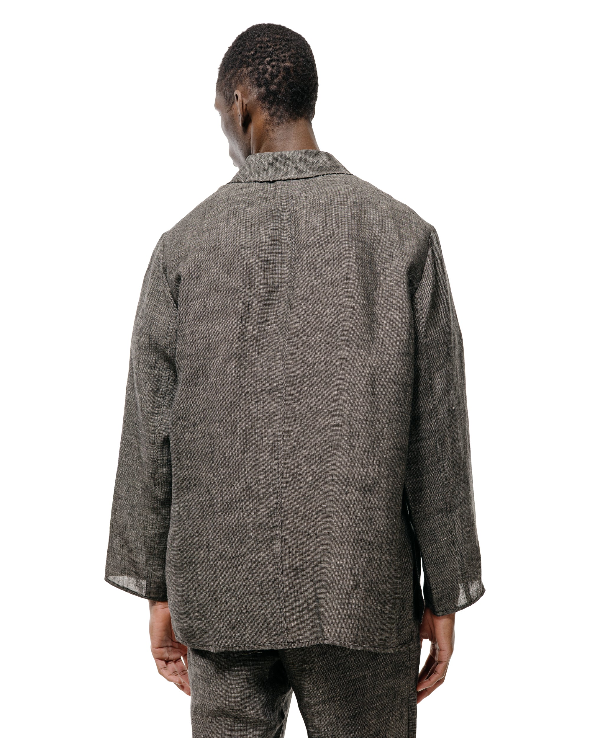 tukir linen jacket トキ seya nonotte セヤ Seya. Nam Ou Zero Jacket/Linen Mesh Black Mix