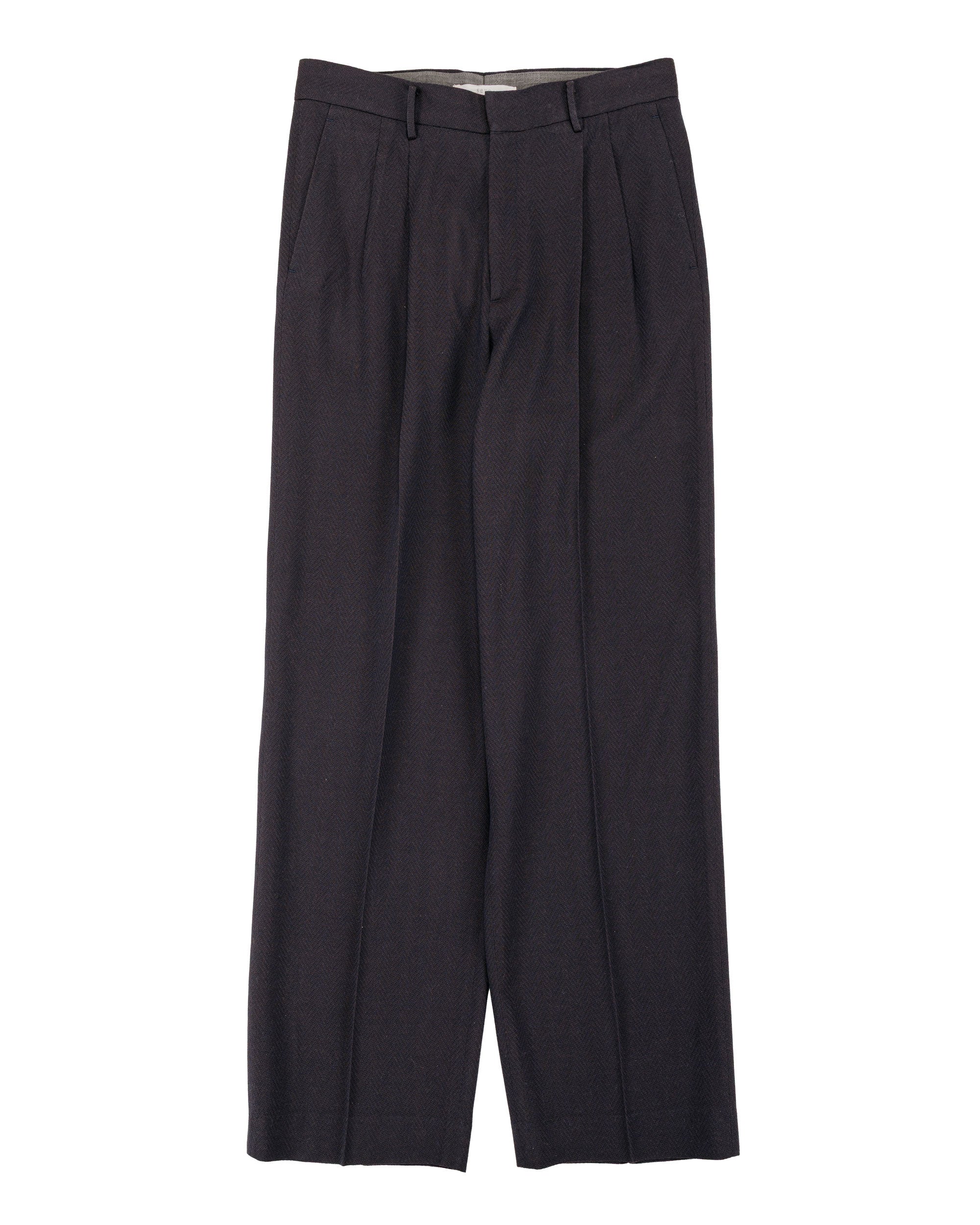 Seya. Travel Pants/Summer Herringbone Mud Indigo