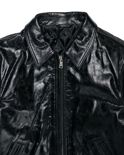 Stüssy Garage Jacket Leather Black