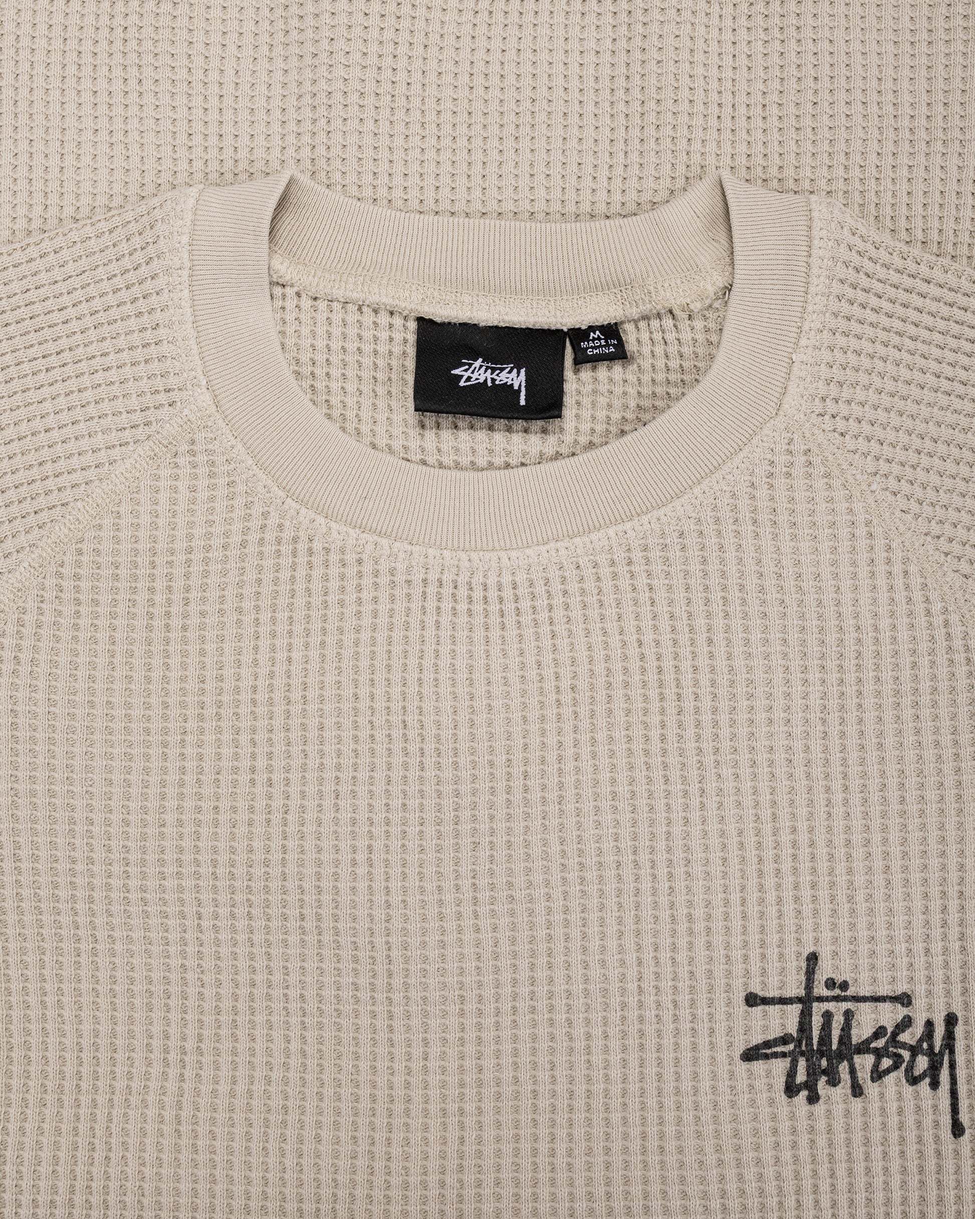 lost & found Stussy Stüssy Basic Stock Raglan Thermal Bone