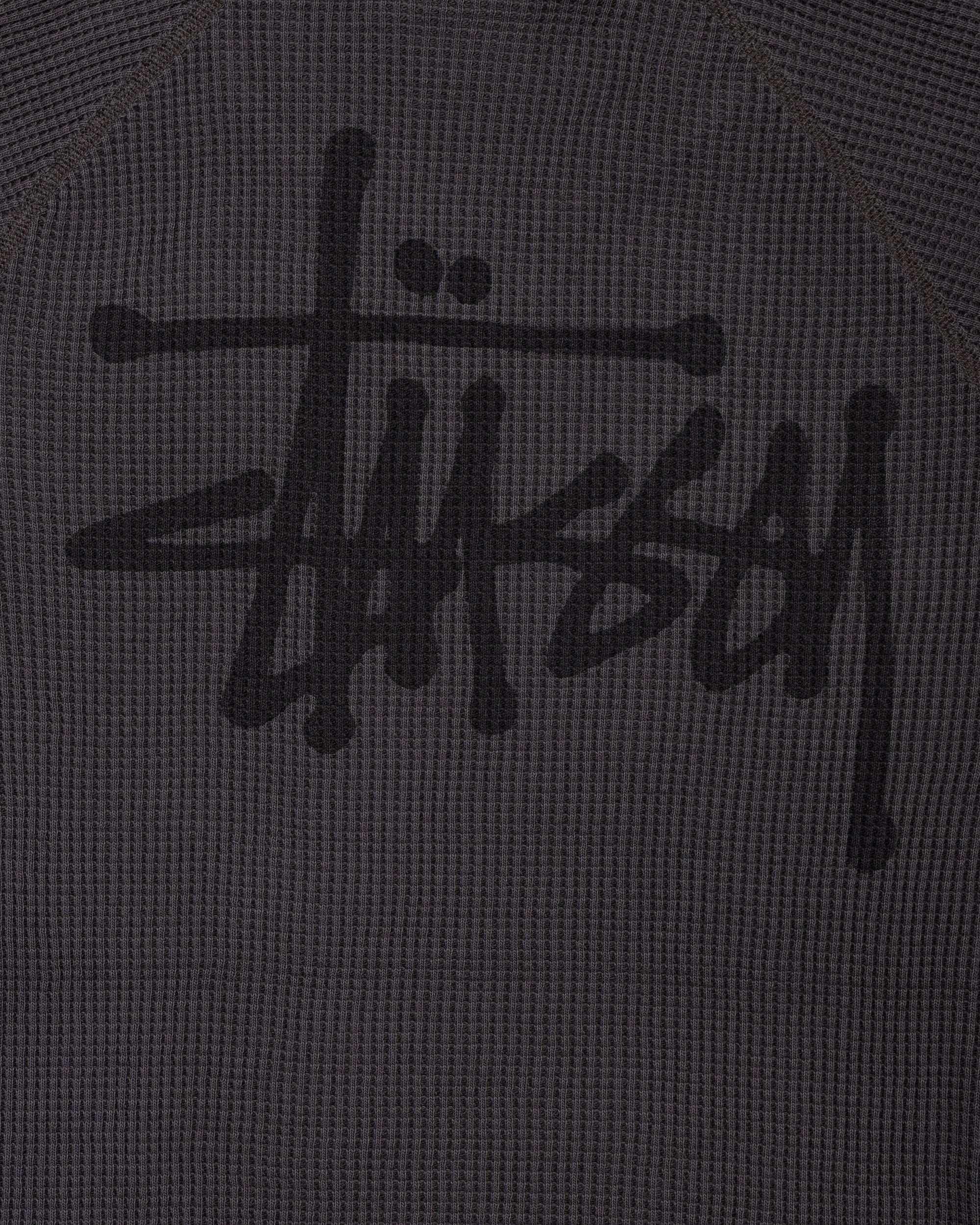 Stüssy Basic Stock Raglan Thermal Washed Black