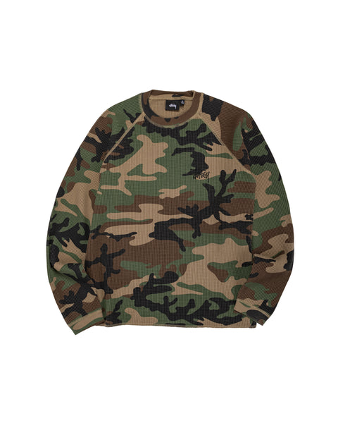 StussyBasicStockRaglanThermalW