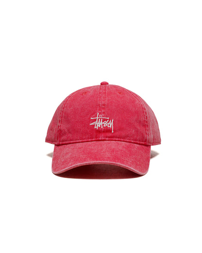 Stüssy Basic Stüssy Cap Washed Deep Rouge