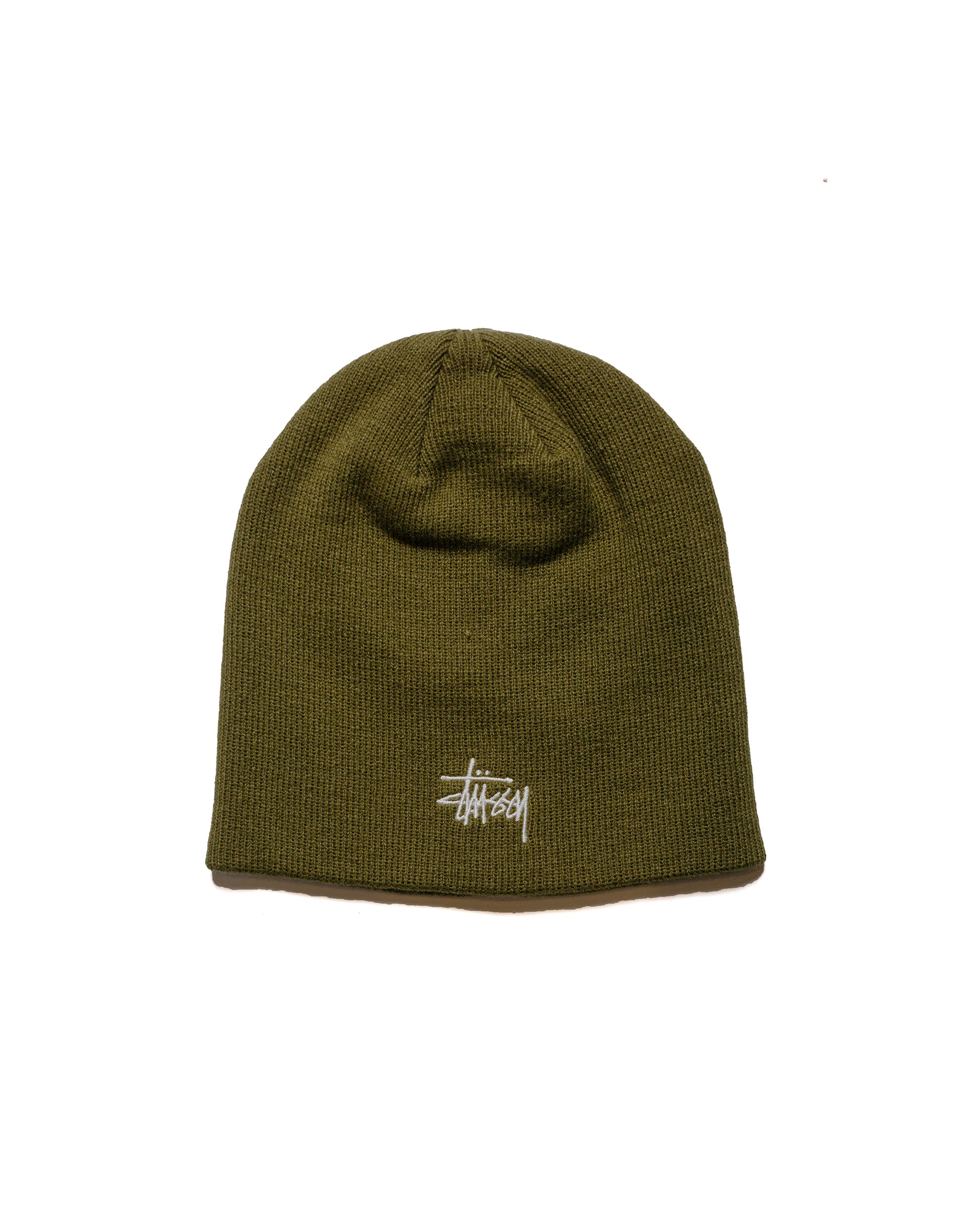 Stüssy ベーシック ストック スカルキャップ ライトオリーブ