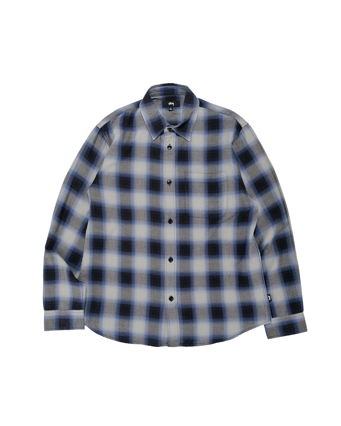 Stüssy Beach Ombre Plaid Shirt Black