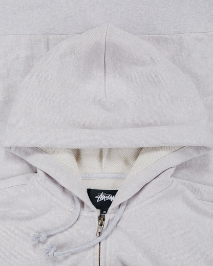 Stüssy Brass Zip Knit Hood Ash Heather