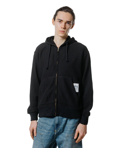 Stüssy Brass Zip Knit Hood Black