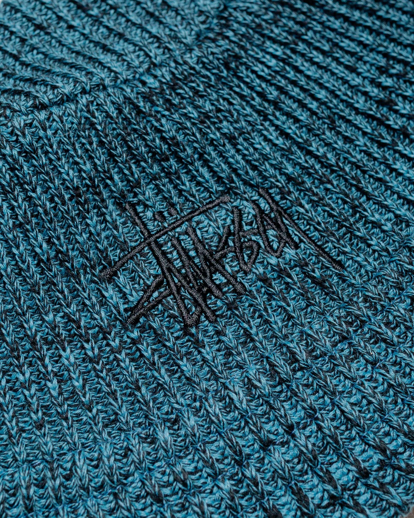 Stüssy Bucket Multi Knit Blue fabric