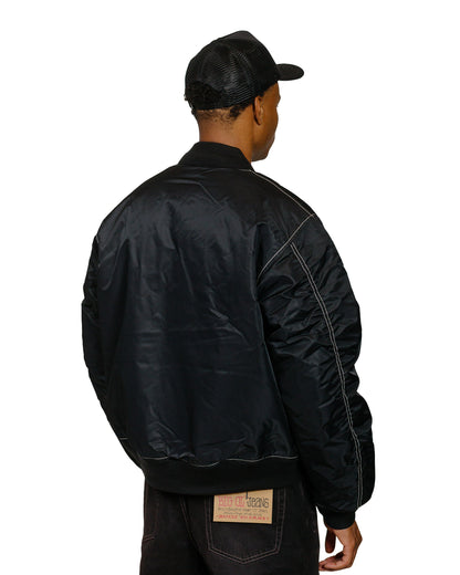 Stüssy Built Bomber Jacket Black model back