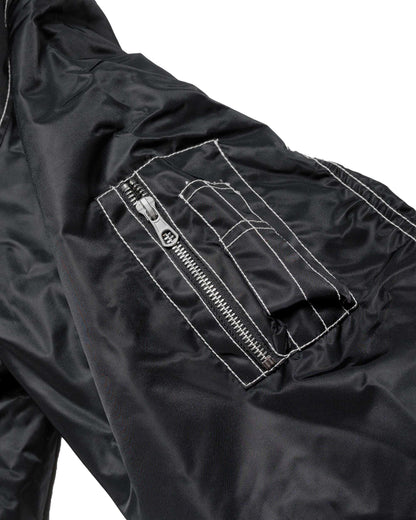 Stüssy Built Bomber Jacket Black sleeve