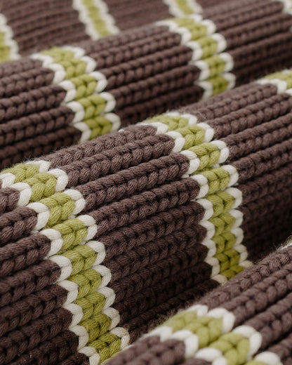 Stüssy Chunky Cotton Stripe Sweater Forest