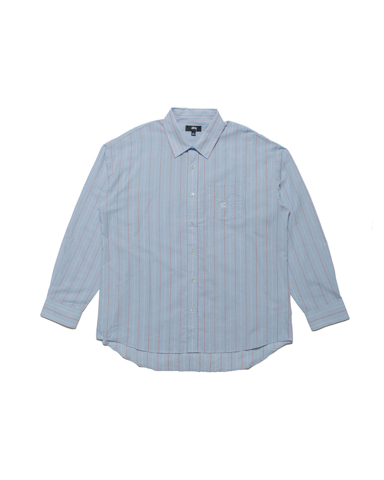 Stüssy Classic LS Shirt Stripe Light Blue