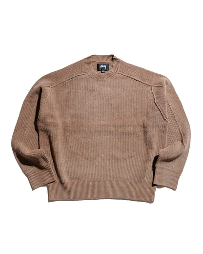 Stüssy Exposed Seam Sweater Brown