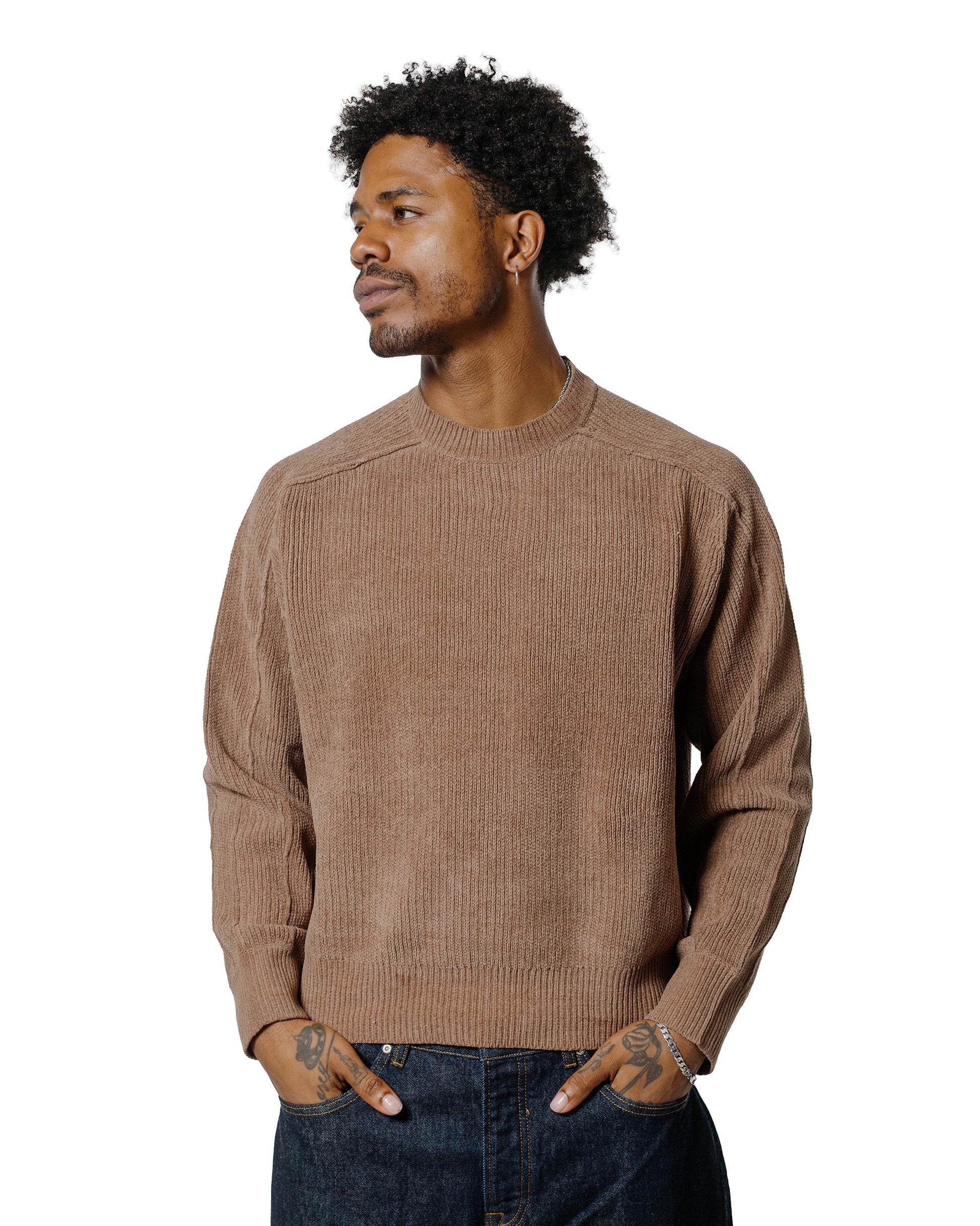 Stüssy Exposed Seam Sweater Brown