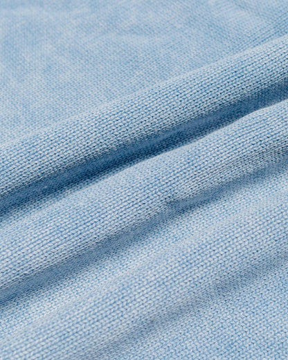 Stüssy Faded Cotton Crew Blue fabric