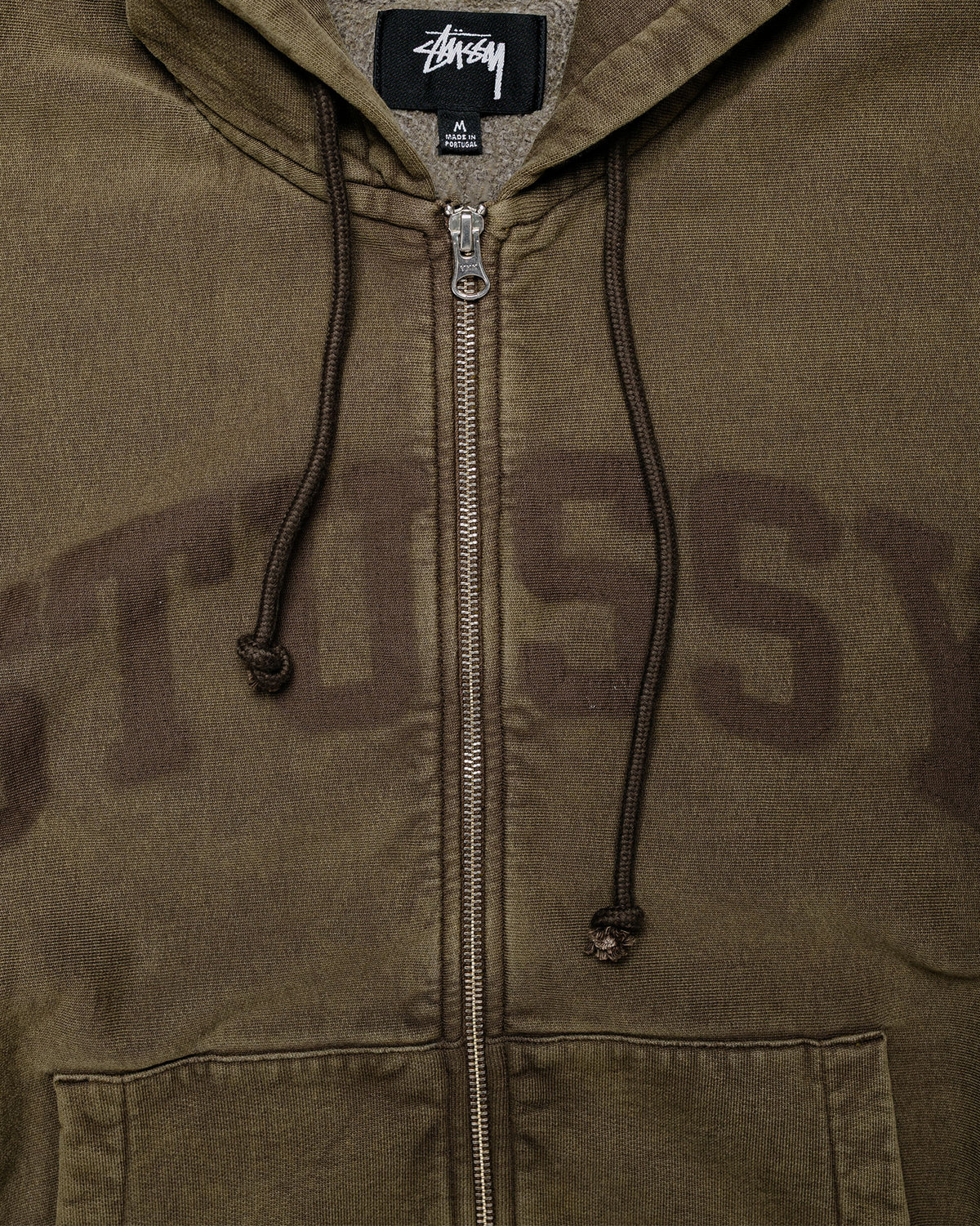 Stüssy Faded Graphic Zip Hood Olive