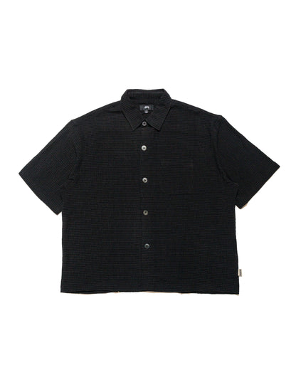 Stüssy Flat Bottom Crinkled Shirt Black