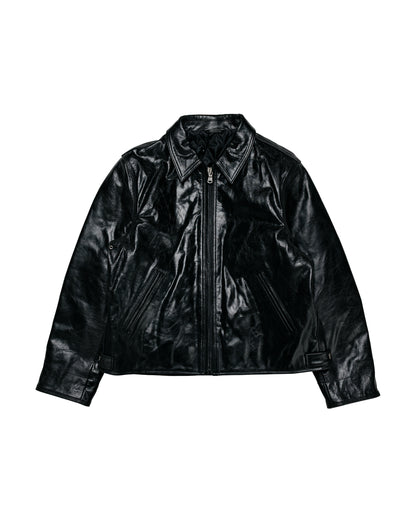 Stüssy Garage Jacket Leather Black