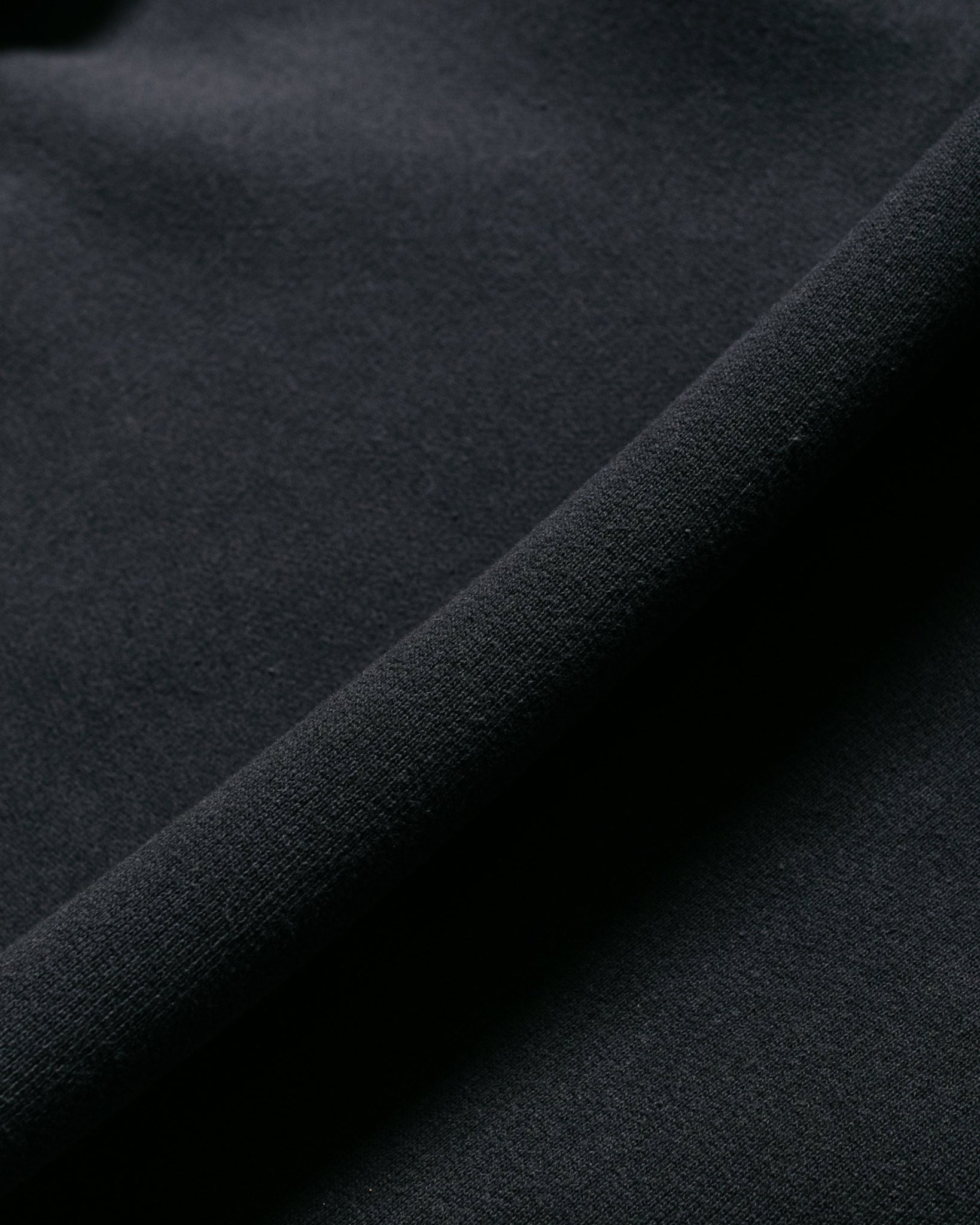 Stüssy Half Zip Mock Neck Sweatshirt Black fabric