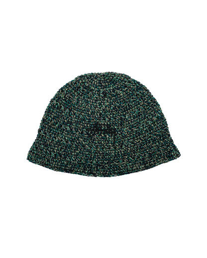 Stüssy Hemp Stock Knit Bucket Hat Multi Green