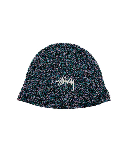 Stüssy Hemp Stock Knit Bucket Hat Multi Navy