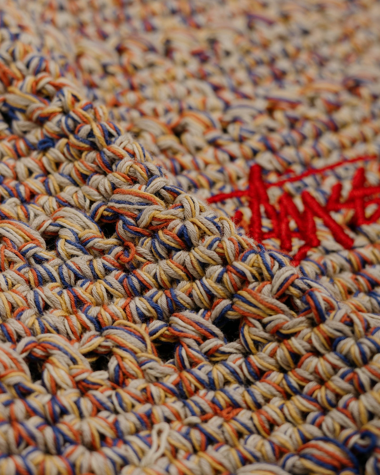 Stüssy Hemp Stock Knit Bucket Hat Multi Tan