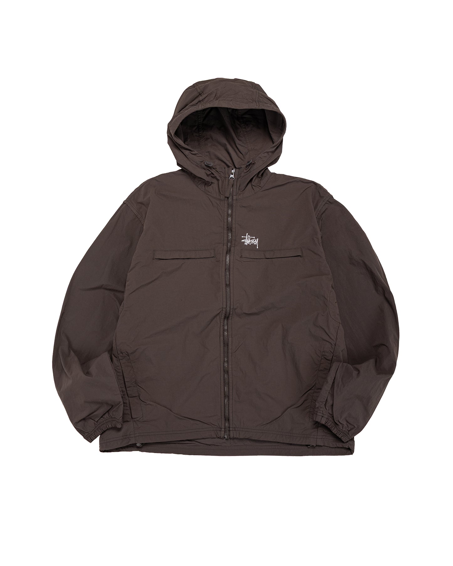 Stüssy Lightweight Hooded Jacket Brown