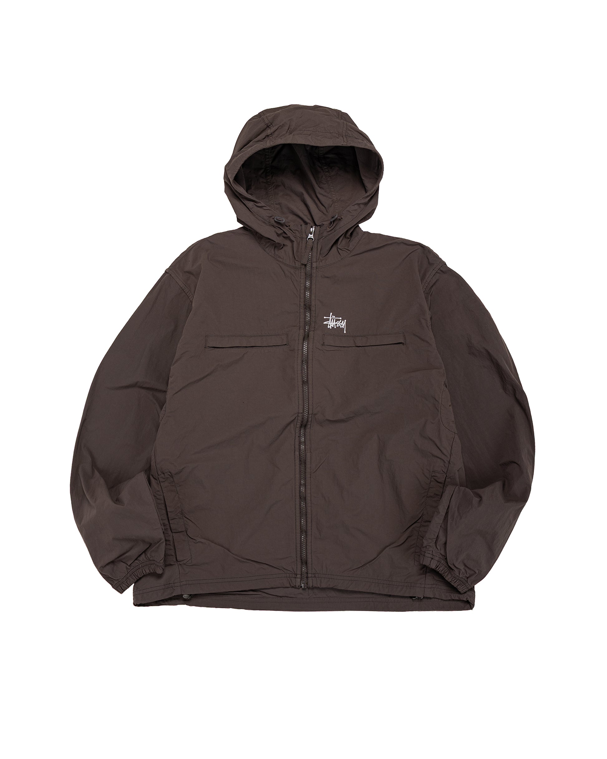 Stüssy Lightweight Hooded Jacket Brown