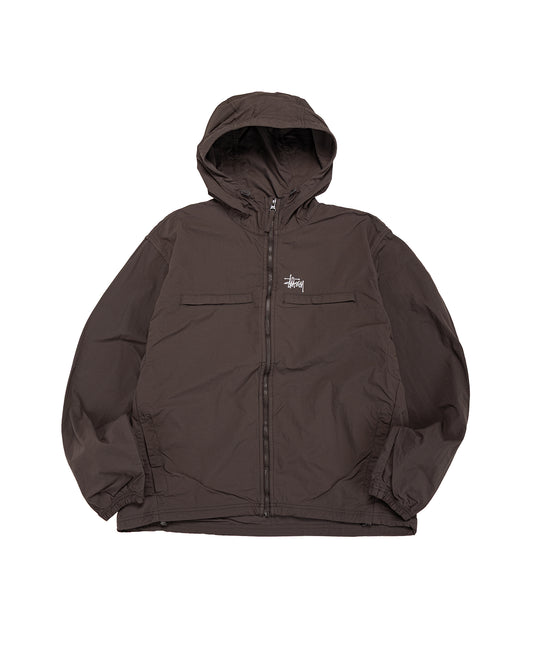 Stüssy Lightweight Hooded Jacket Brown