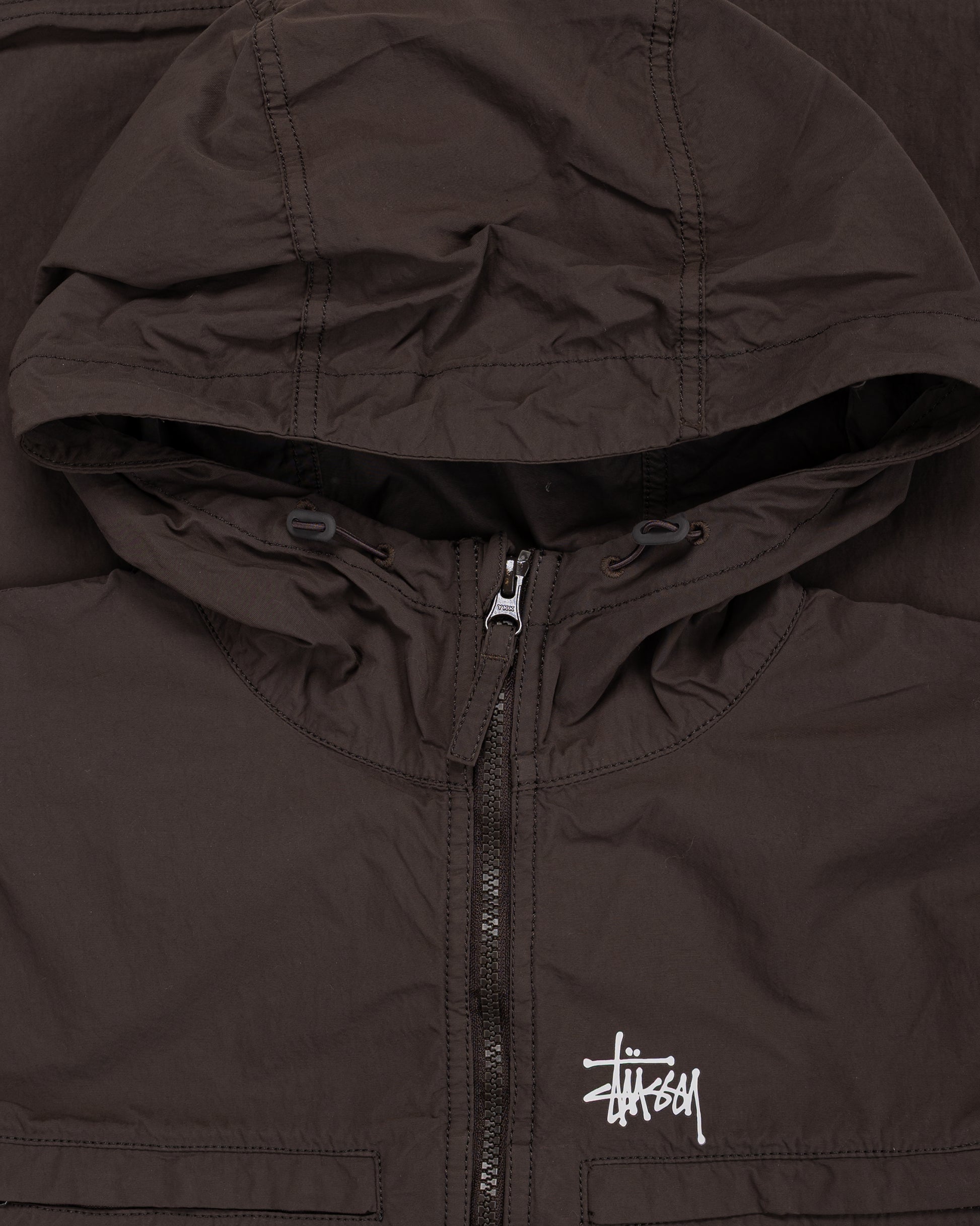 Stüssy Lightweight Hooded Jacket Brown