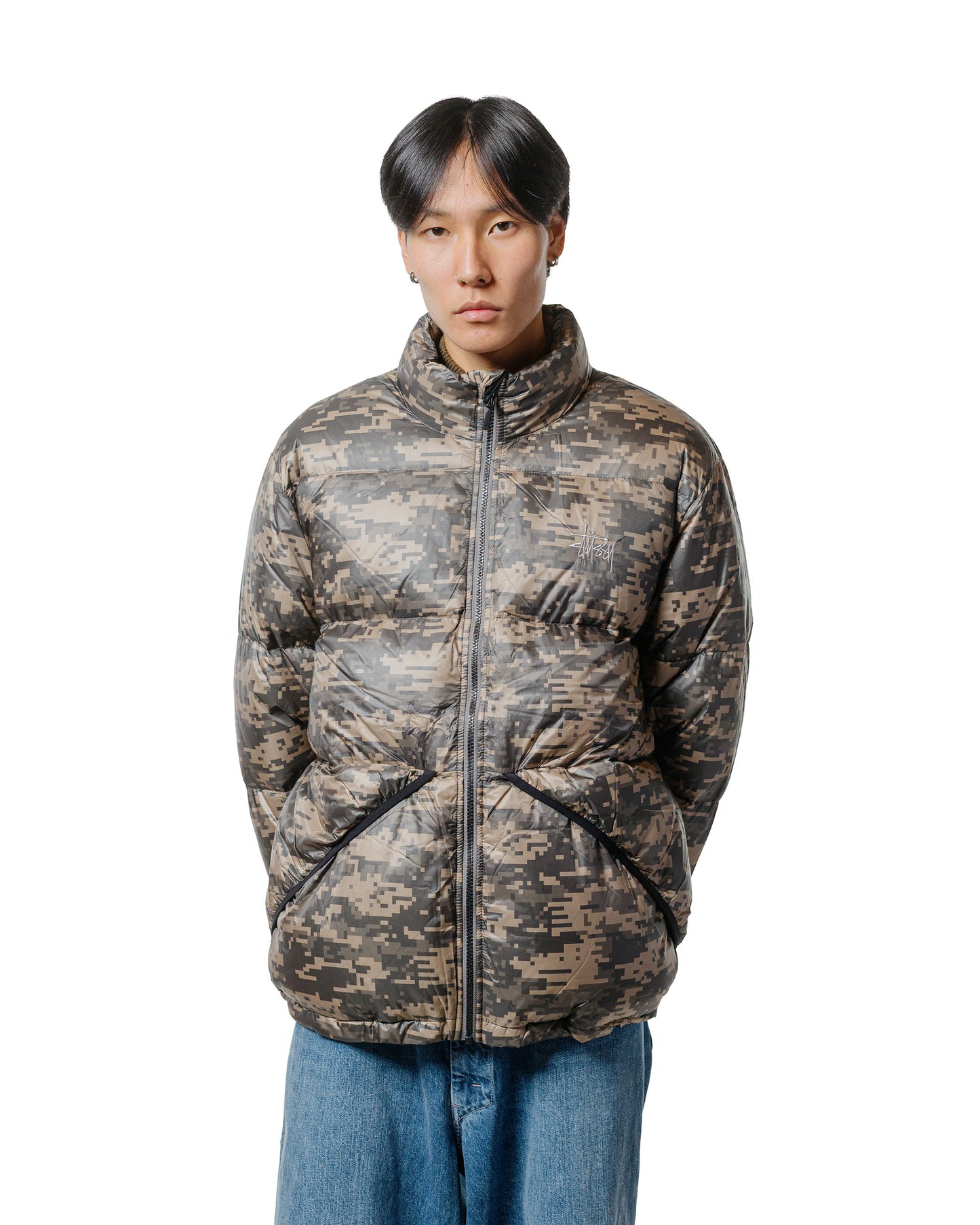 Stüssy Micro Ripstop Down Jacket Jet Digi Camo