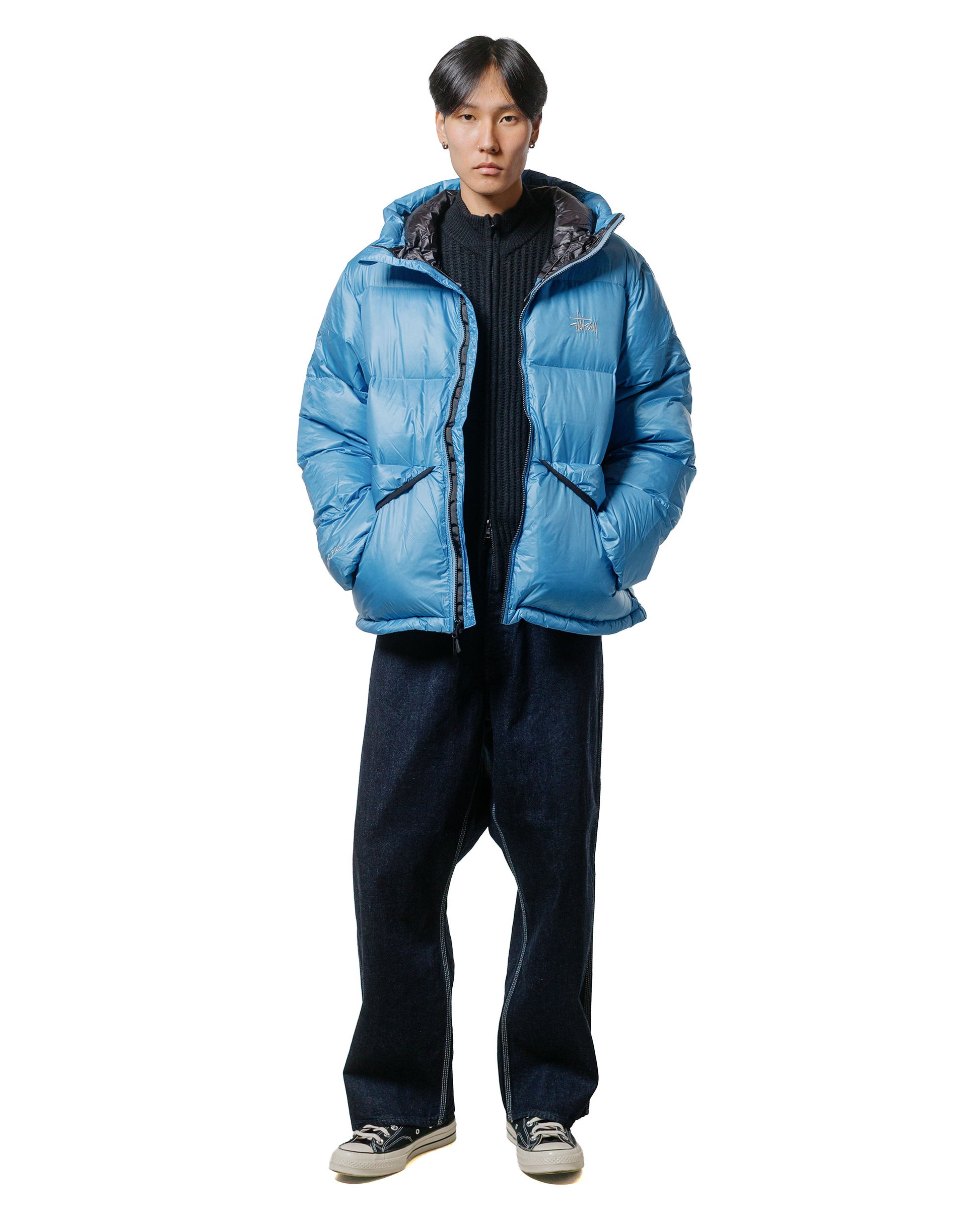 Stüssy Micro Ripstop Down Parka Sky Blue