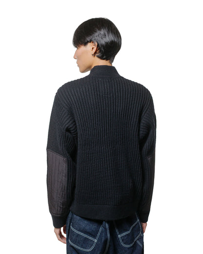 Stüssy Military Patch Zip Sweater Black