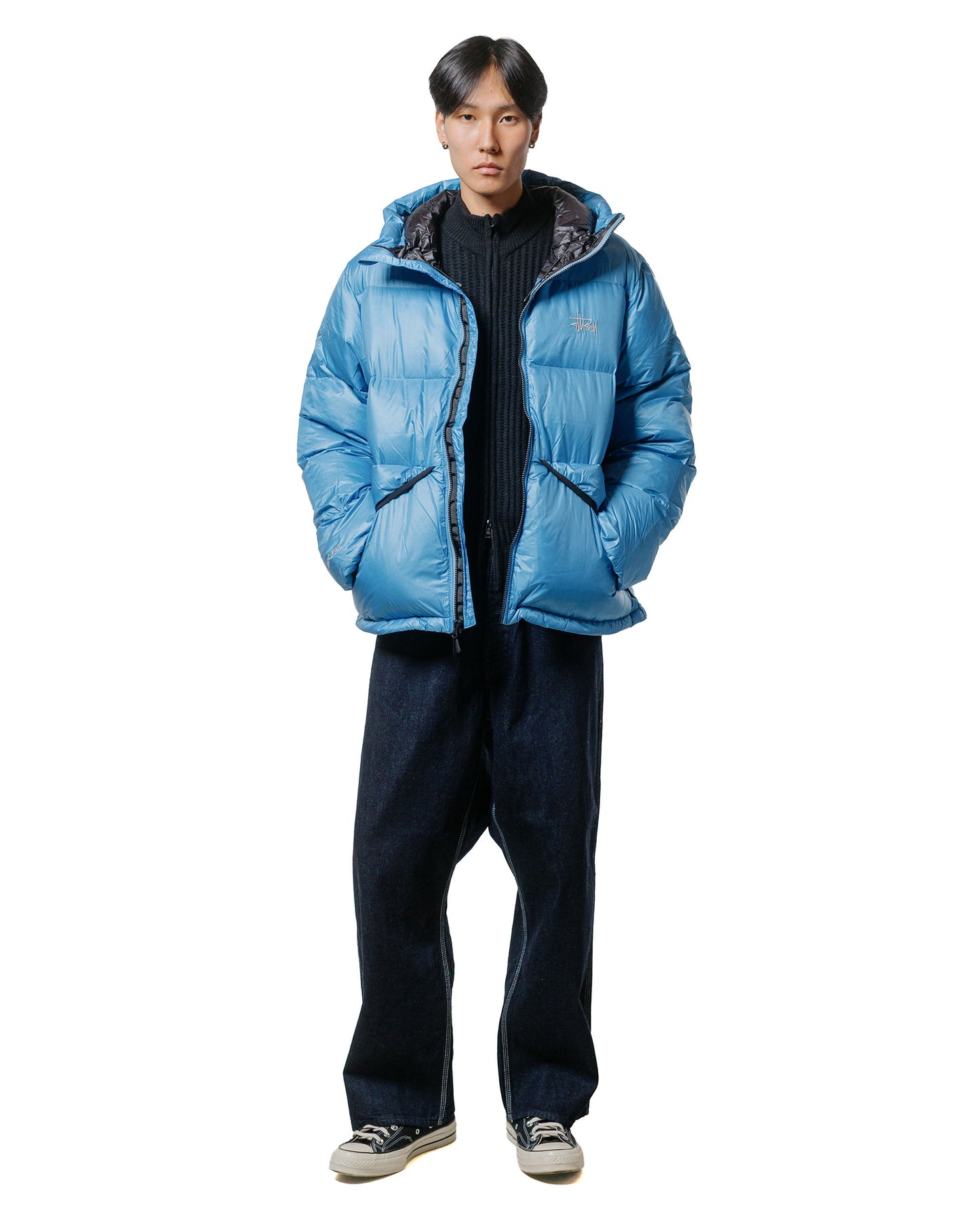 Stüssy Military Patch Zip Sweater Black