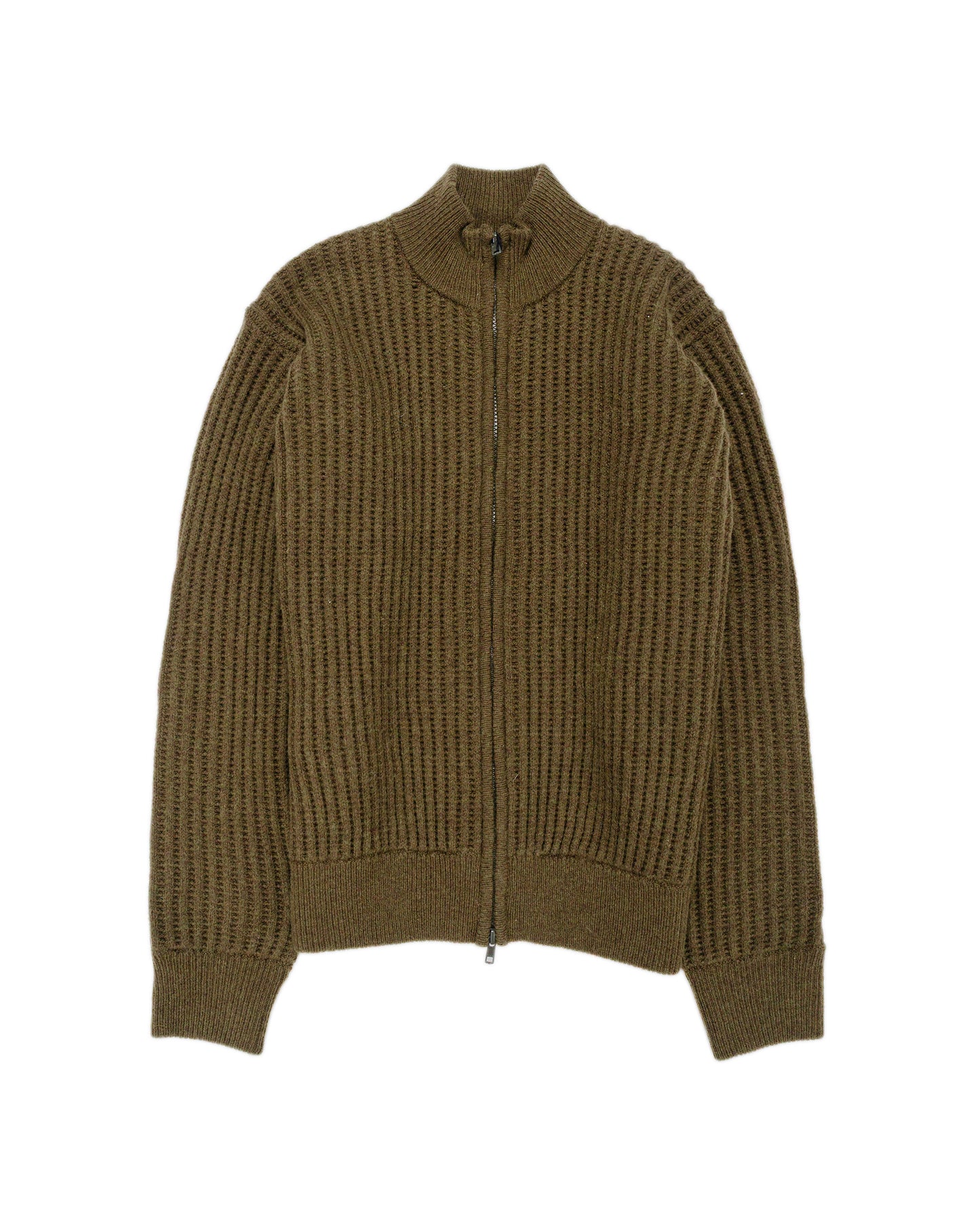 Stüssy Military Patch Zip Sweater Green