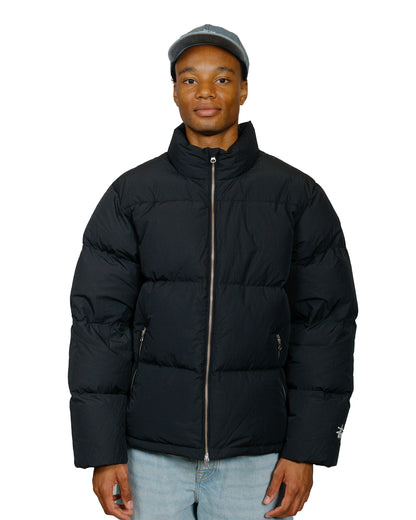 Stüssy Nylon Down Puffer Black model front